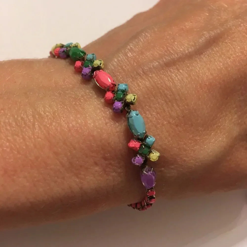 Repainted Pastel Rhinestone Jewelry